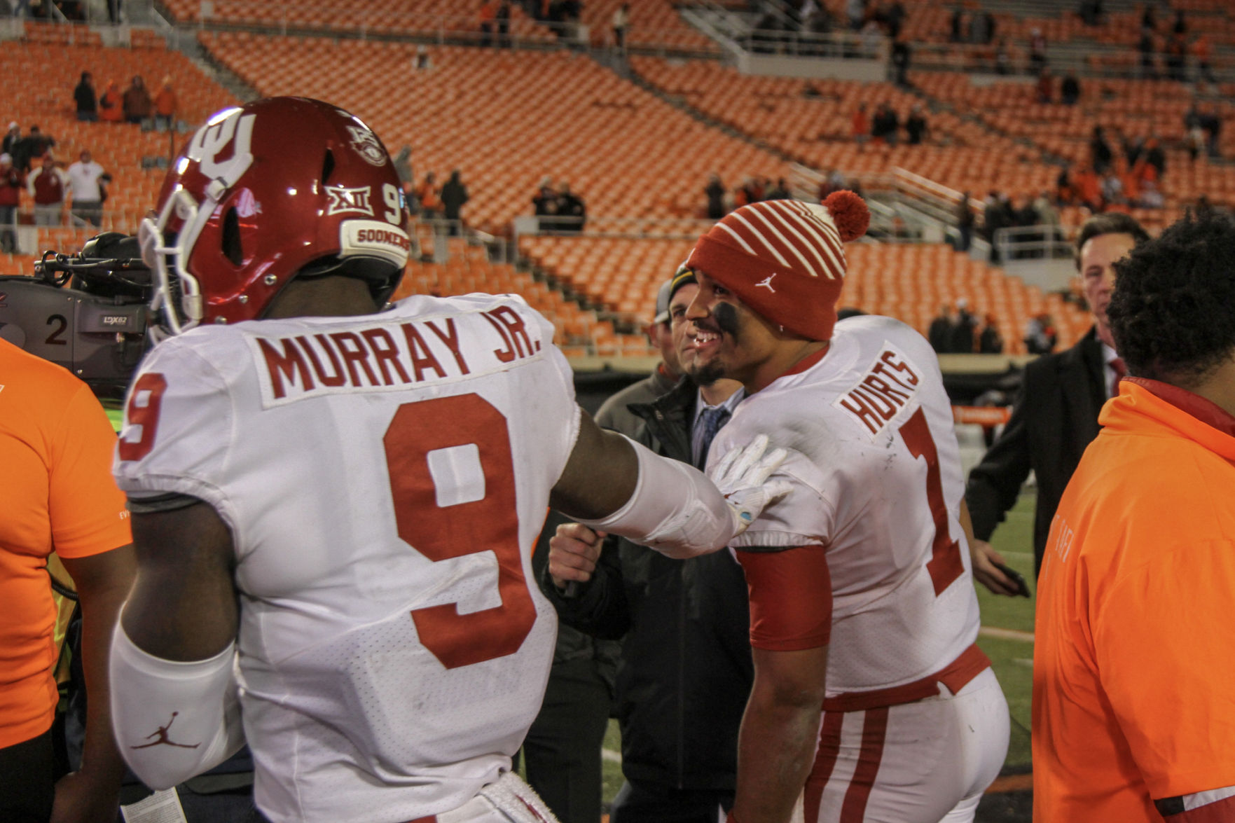 Kennth Murray and Jalen Hurts